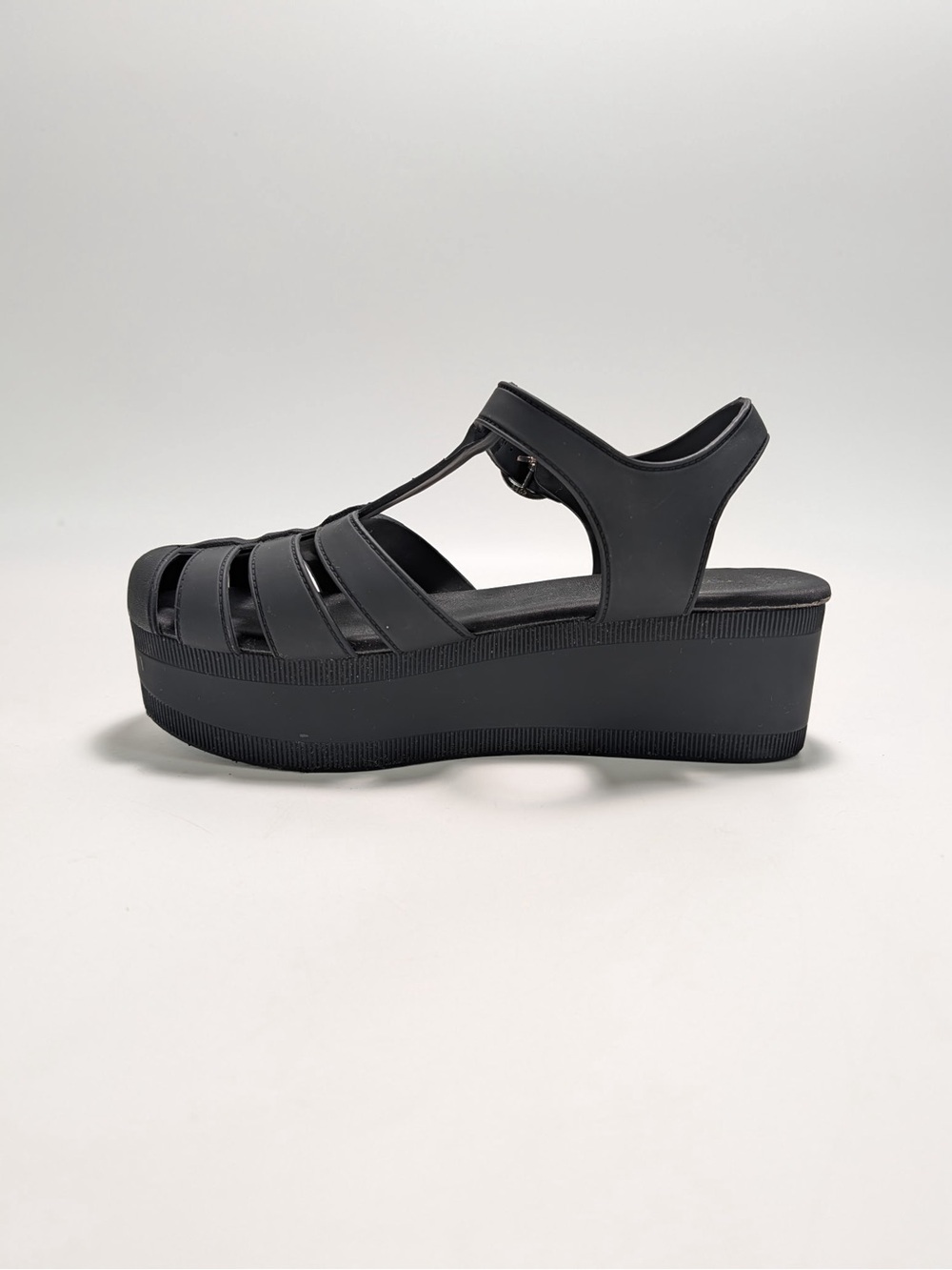 Jeffrey Campbell Candied Platform Jelly Sandals - Black - Picture 7 of 11
